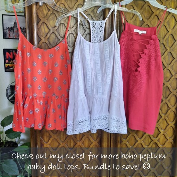 WAYF Posie Strappy Camisole In Red Lipstick - Size S - Picture 15 of 16